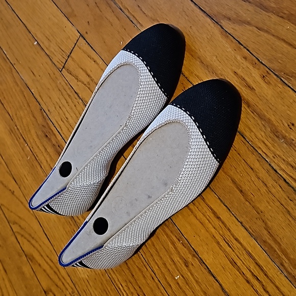 NWOT Rothy's Square Flats in Tuxedo, size 5.5 - Picture 1 of 10